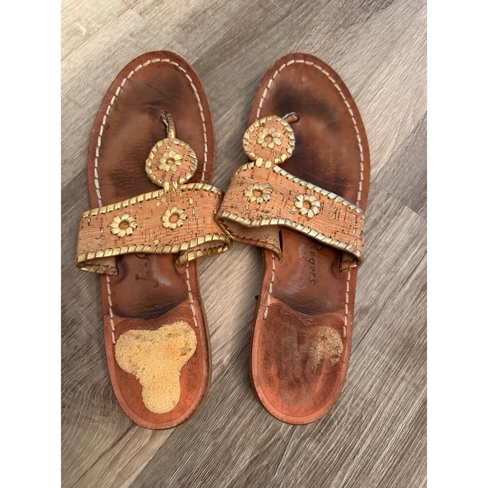 Jack Roger’s cork tan flip flop sandals